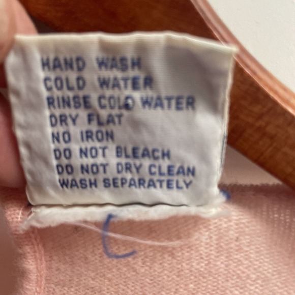 Vintage Extra Touch lambswool sweater pink With Sequined Appliqué, W Vtg Sz 42 - Picture 6 of 10